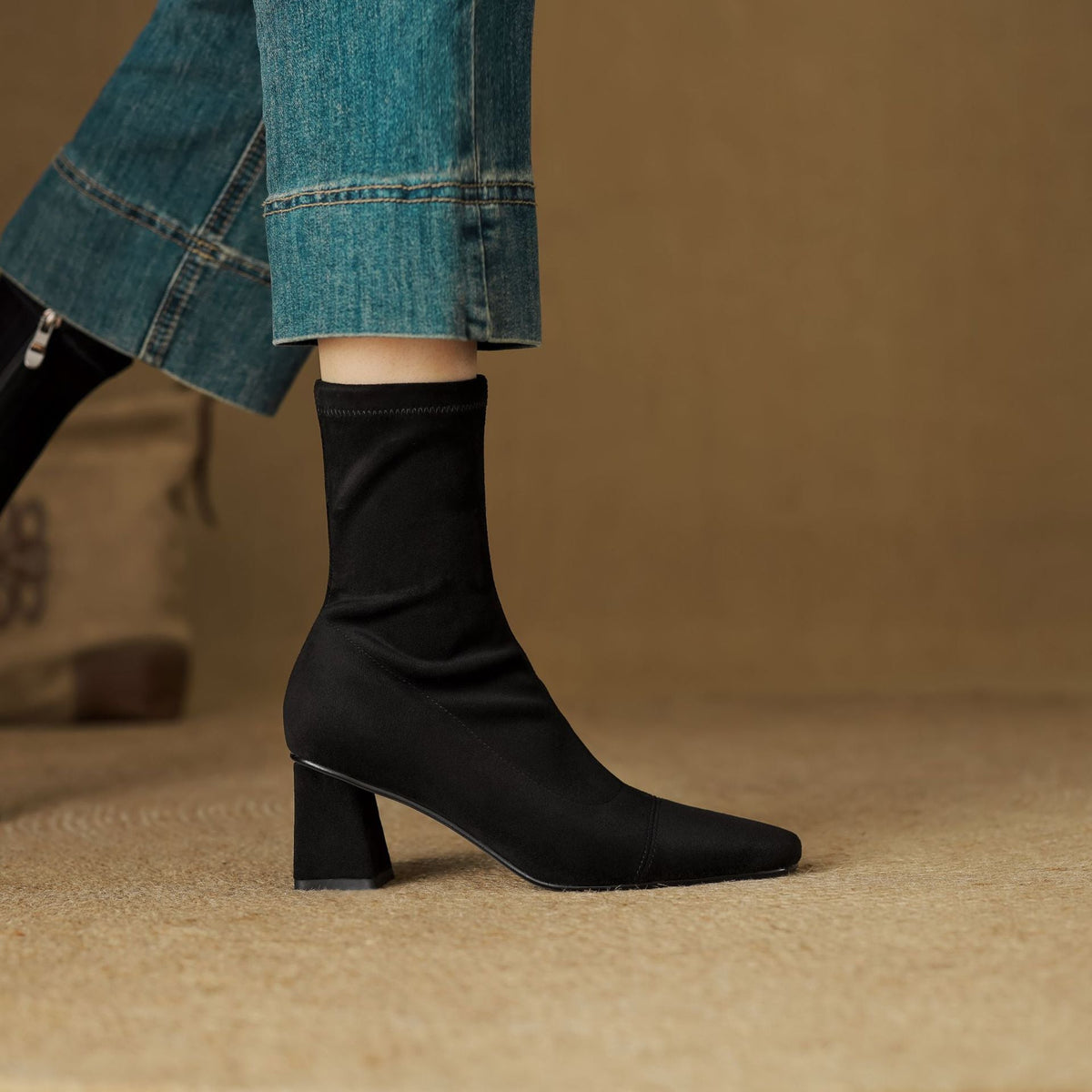 Botas Aelis de ante auténtico