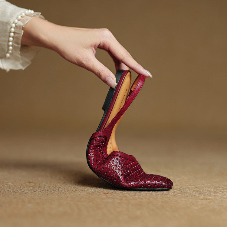 Mirale Slingbacks van Echt Leer
