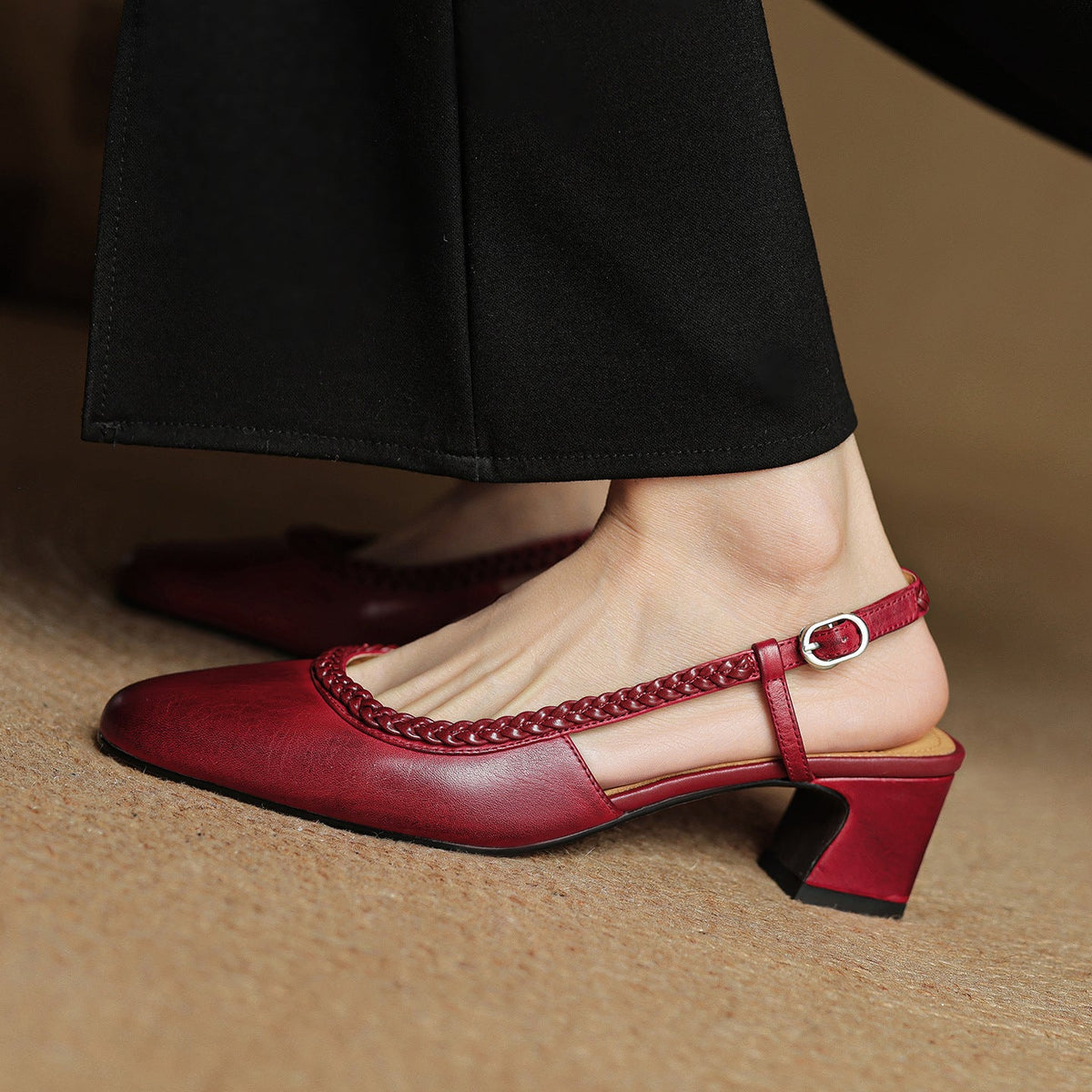 Tacones Bella de cuero genuino