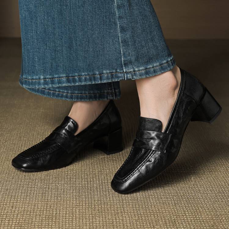 Tacones Sora de cuero genuino