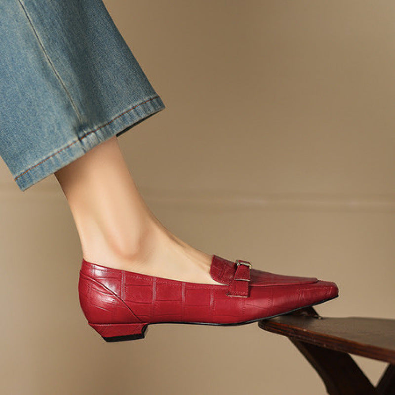 Mocassins Nivan à bride en cuir véritable