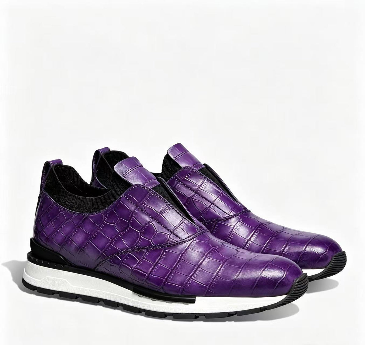 Sapatilhas Slip-On em Pele Genuína Darcel