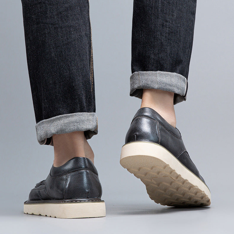 Chaussures à lacets Halston en cuir véritable