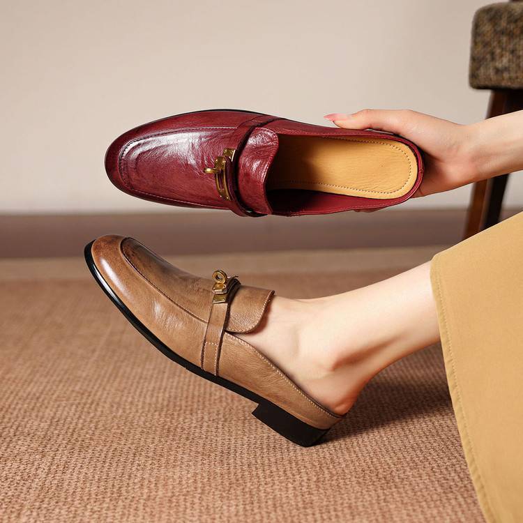 Mules Fiorella en cuir véritable