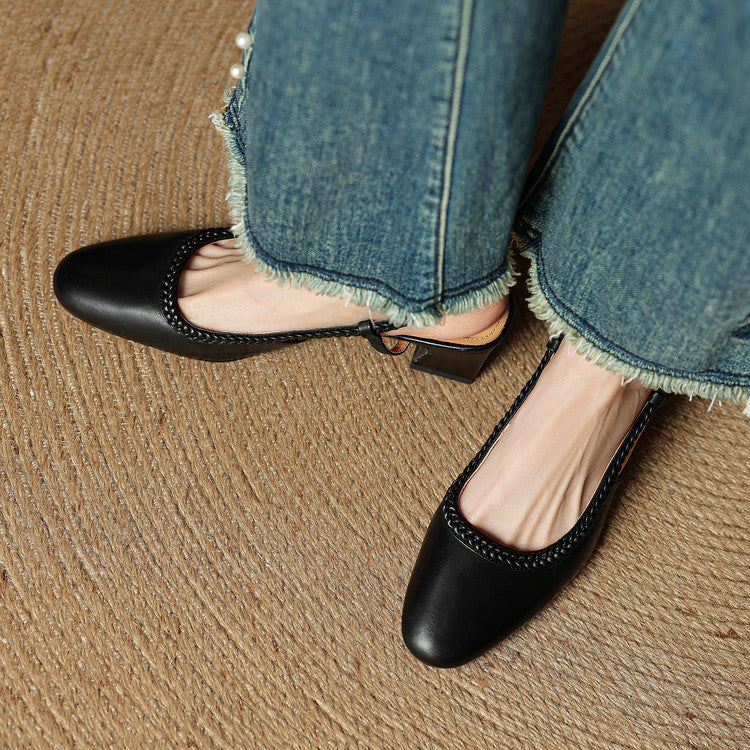 Tacones Bella de cuero genuino