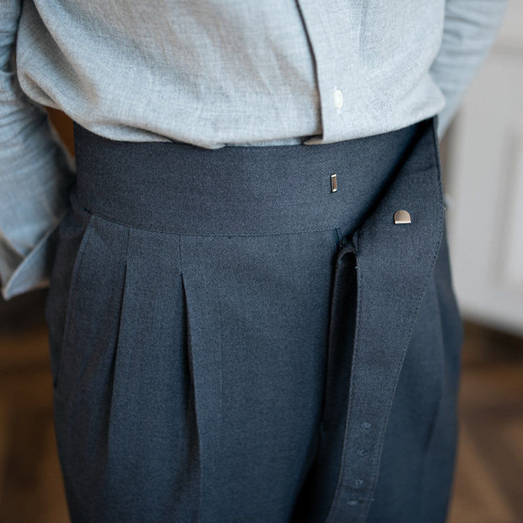 Slim Fit Byxor med vefader