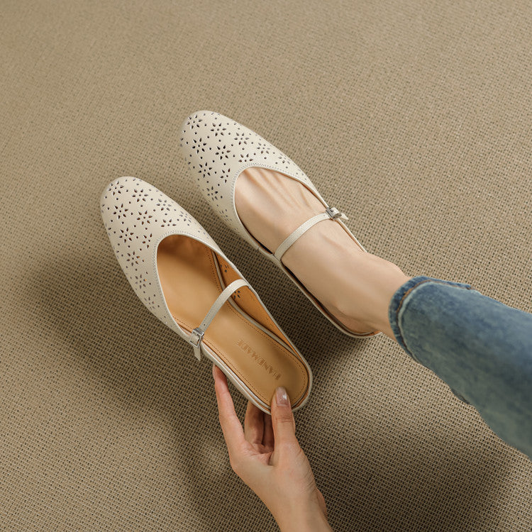 Mules Alina in vera pelle