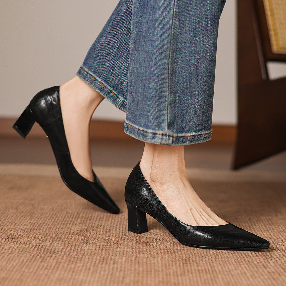 Talons Lorvane en cuir véritable