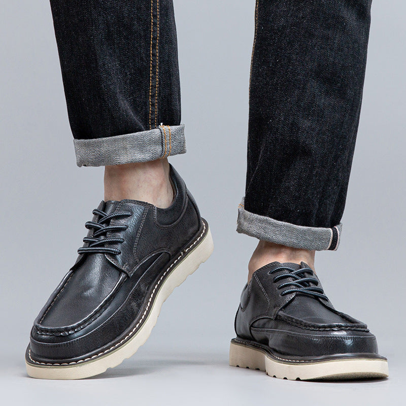 Chaussures à lacets Halston en cuir véritable