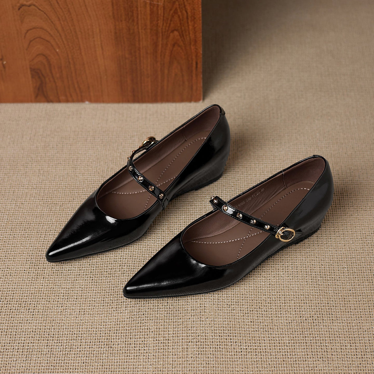 Emery Genuine Leather Mary Jane Flat