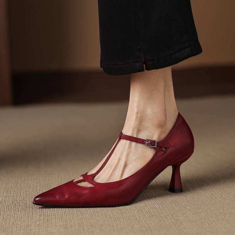 Tacchi Lucia in vera pelle