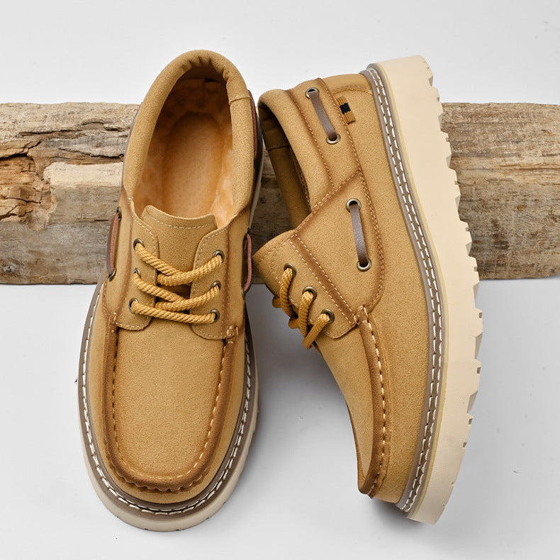 Chaussures à lacets en cuir véritable Harbor