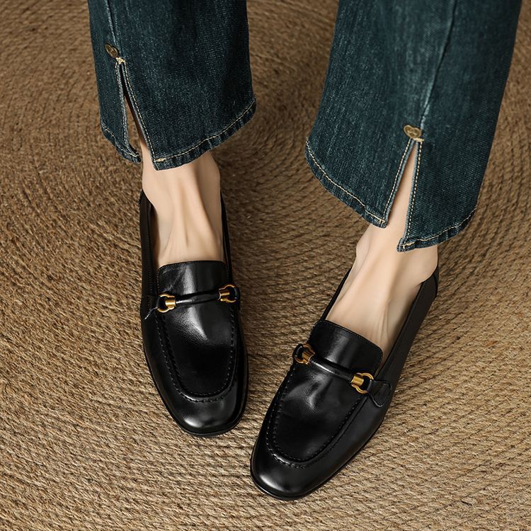 Belira loafers i äkta läder