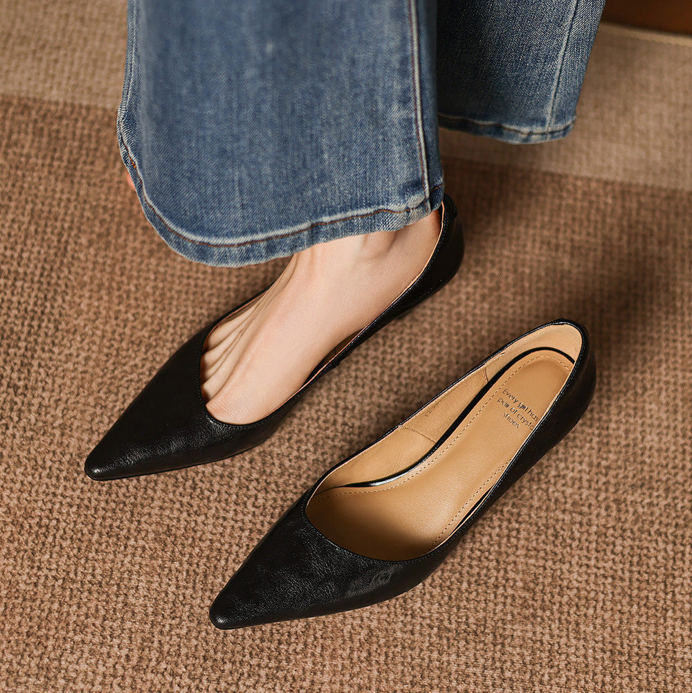 Talons Lorvane en cuir véritable
