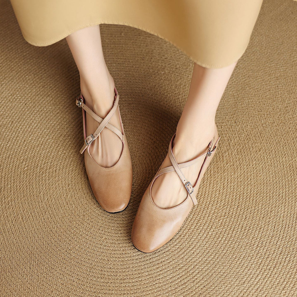 Scarpe basse Avelin in vera pelle