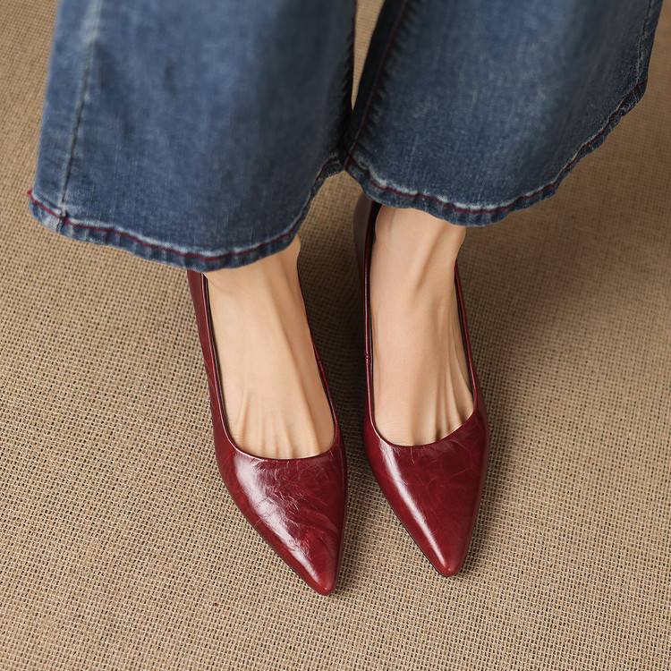Tacones Verona de cuero genuino