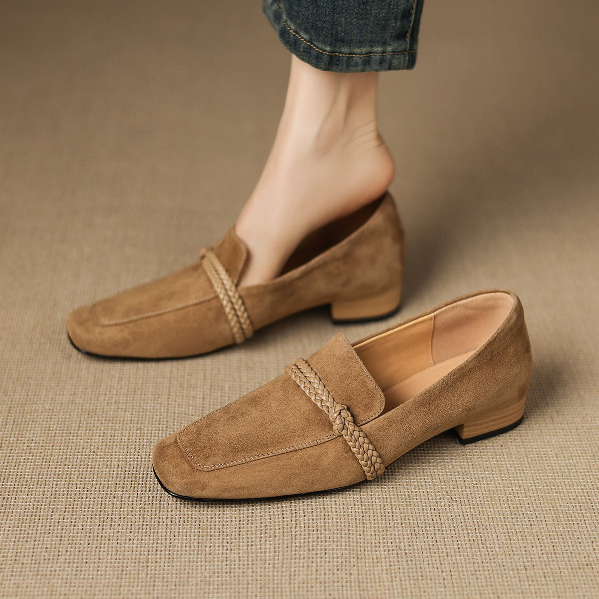 Saraline Suede Loafers