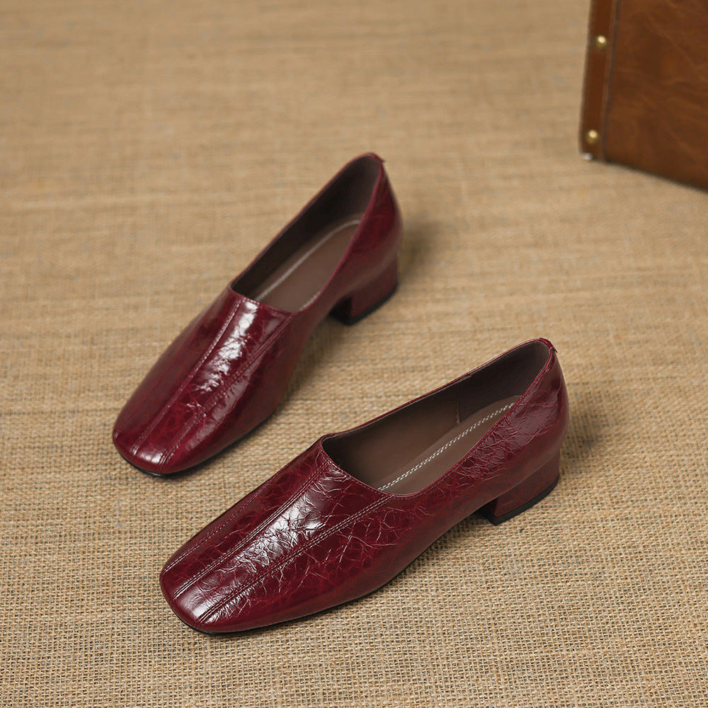 Mocasines Velina de cuero genuino