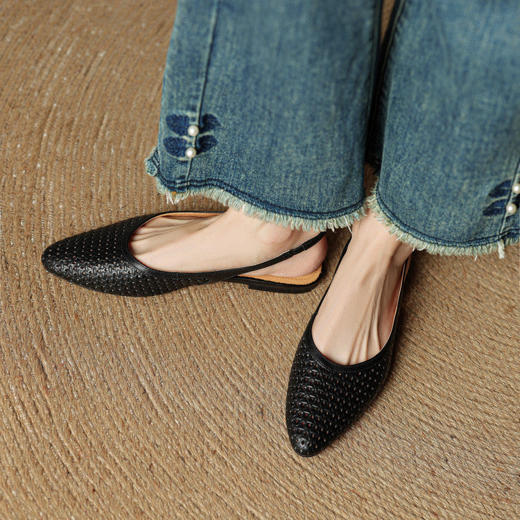 Mirale Slingbacks van Echt Leer