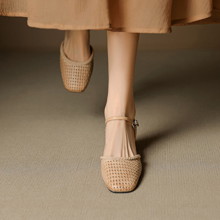 Tacones Orelia de cuero genuino