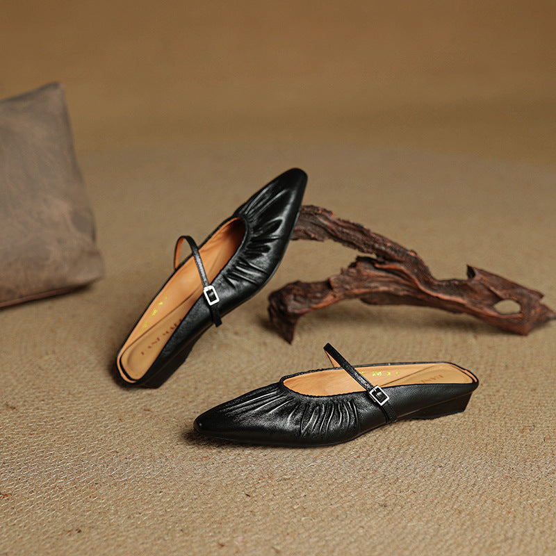 Mules Orena en cuir véritable