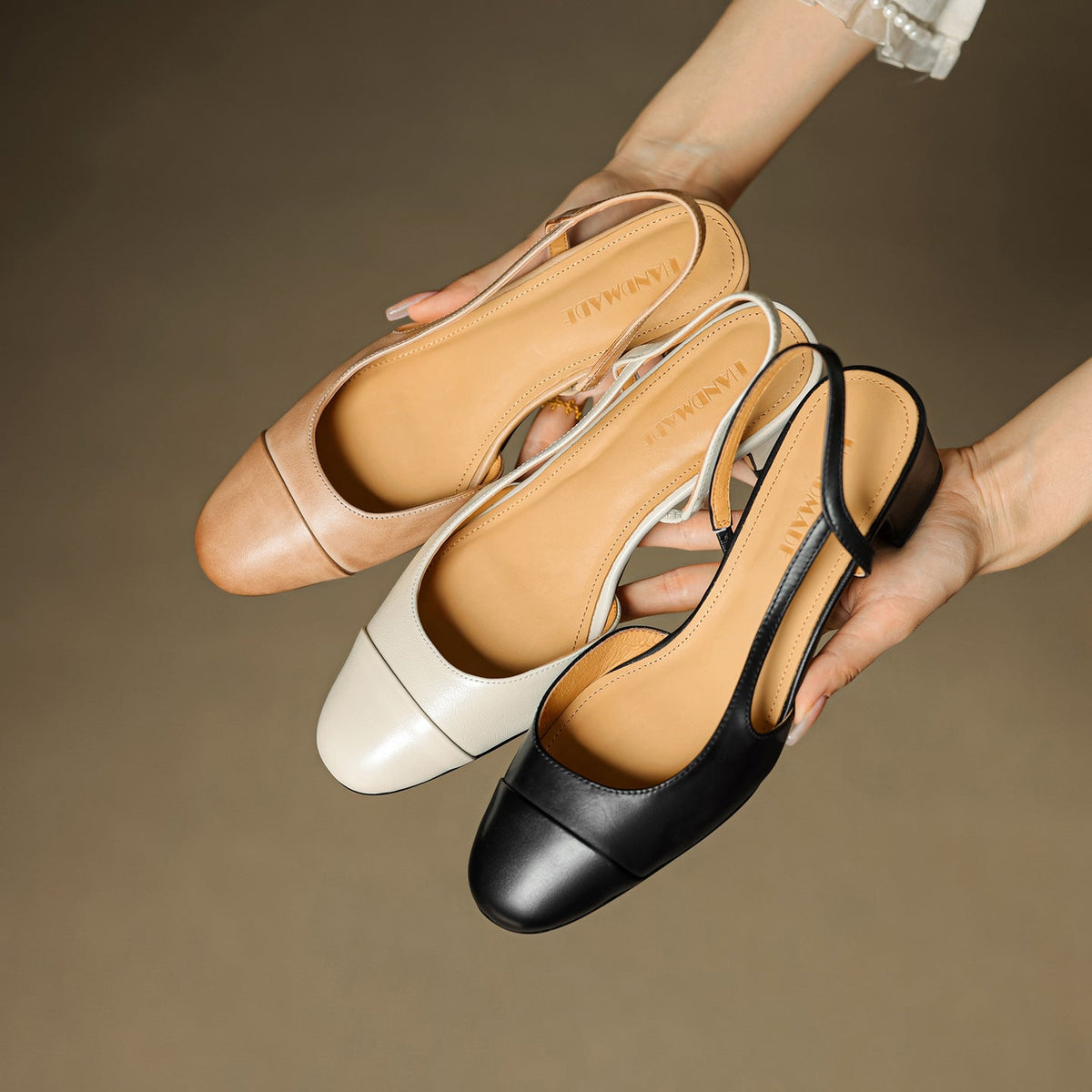 Zapatos de tacón Lureth de piel auténtica