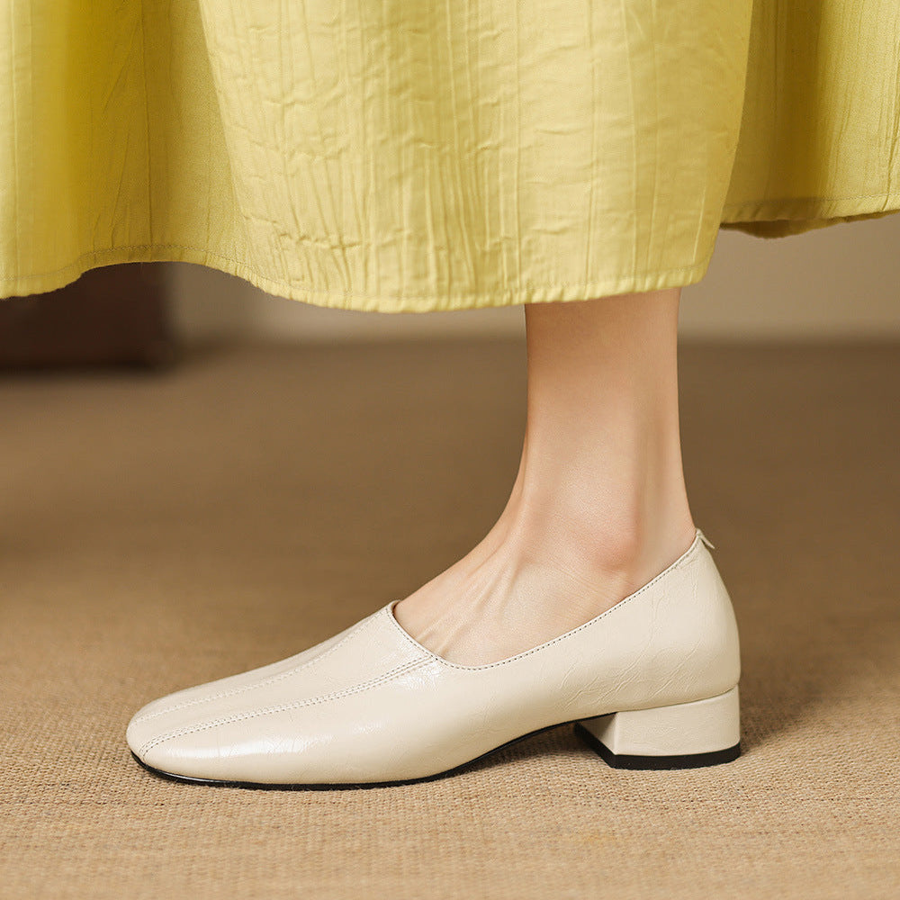 Mocasines Velina de cuero genuino