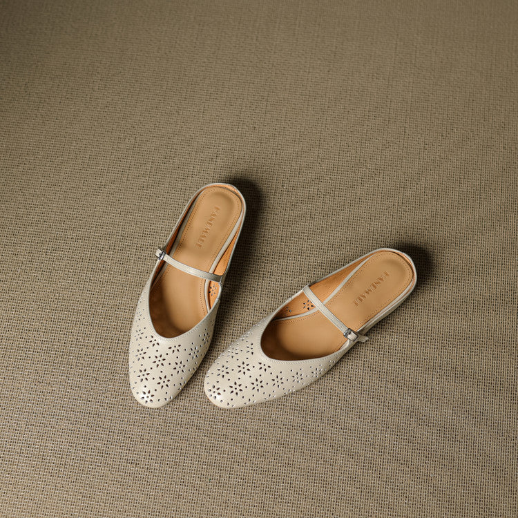 Mules Alina in vera pelle