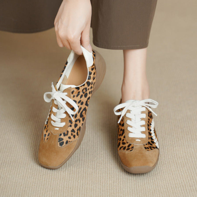 Sneakers Lea in vera pelle scamosciata