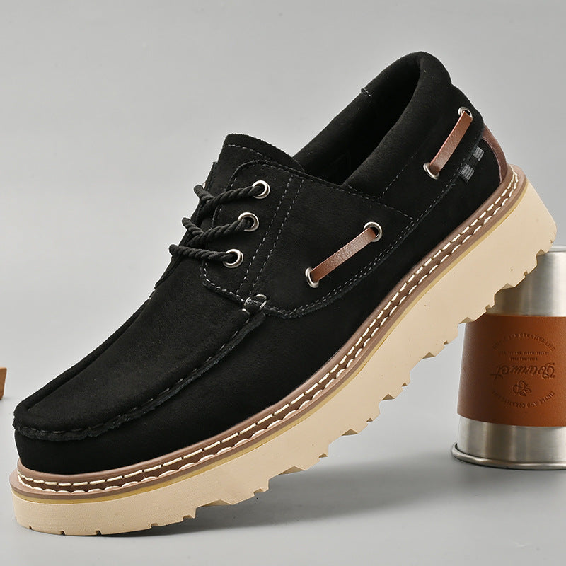 Chaussures à lacets en cuir véritable Harbor