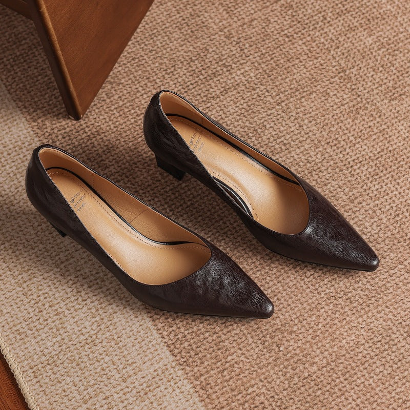 Talons Lorvane en cuir véritable