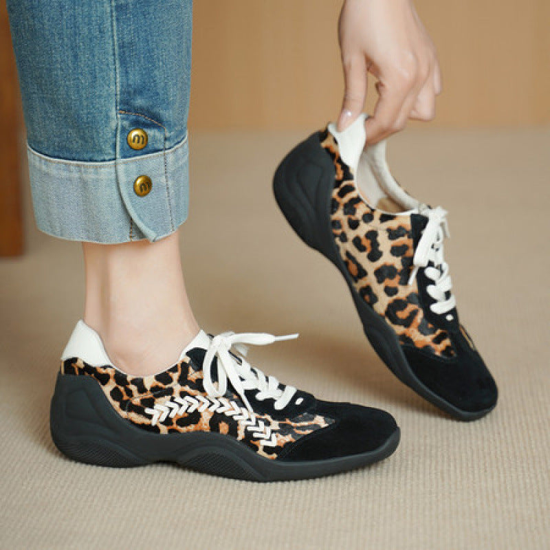 Sneakers Lea in vera pelle scamosciata