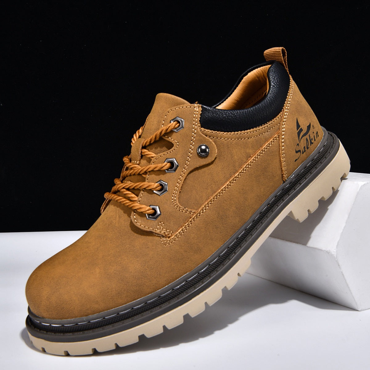 Chaussures à lacets Rexton en cuir premium