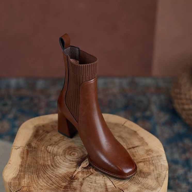 Bottes en cuir Elara