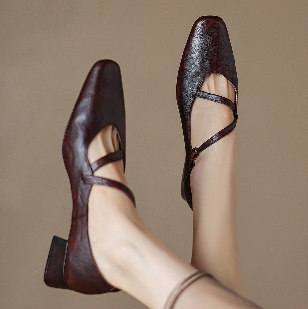 Tacones Ossa de cuero genuino