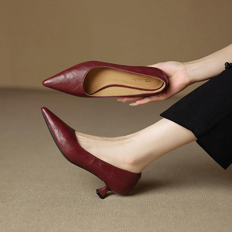 Tacones Aeris de cuero genuino
