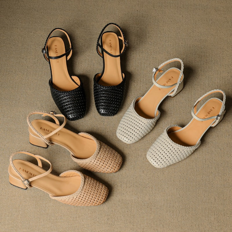 Tacones Orelia de cuero genuino