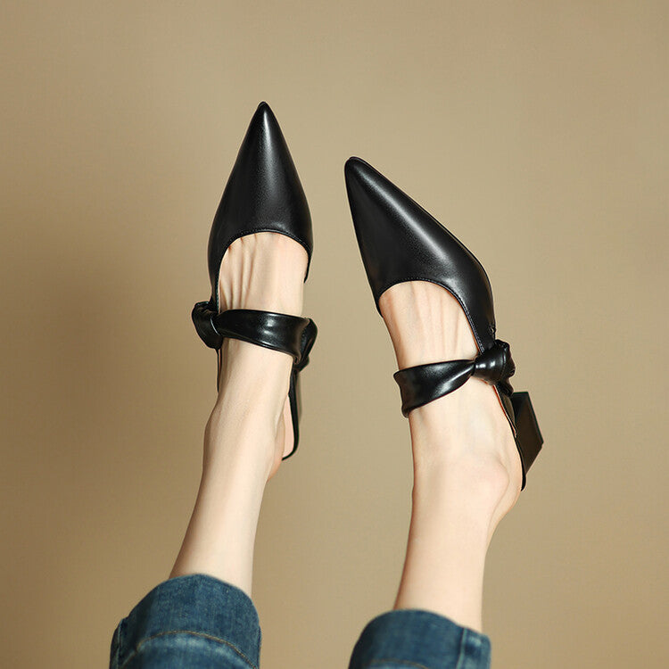 Mules de piel Noressa