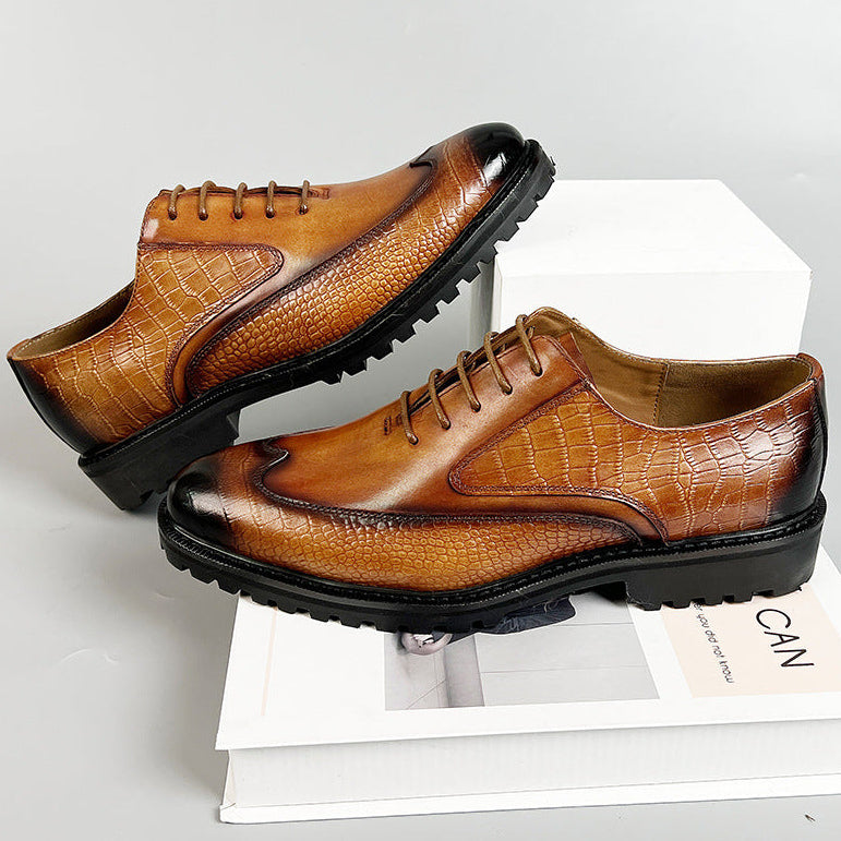 Scarpe Creston in pelle di vacchetta