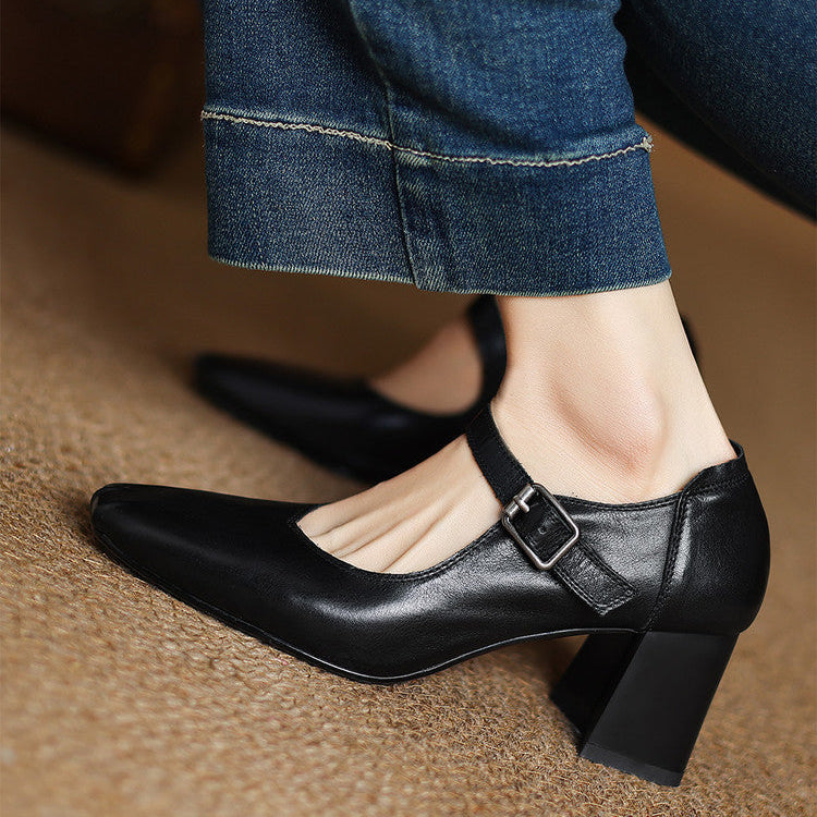 Tacchi Cira in vera pelle