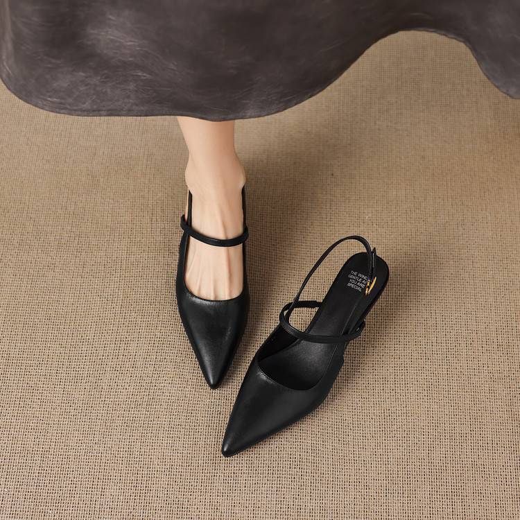 Kemi Slingbacks van Echt Leer