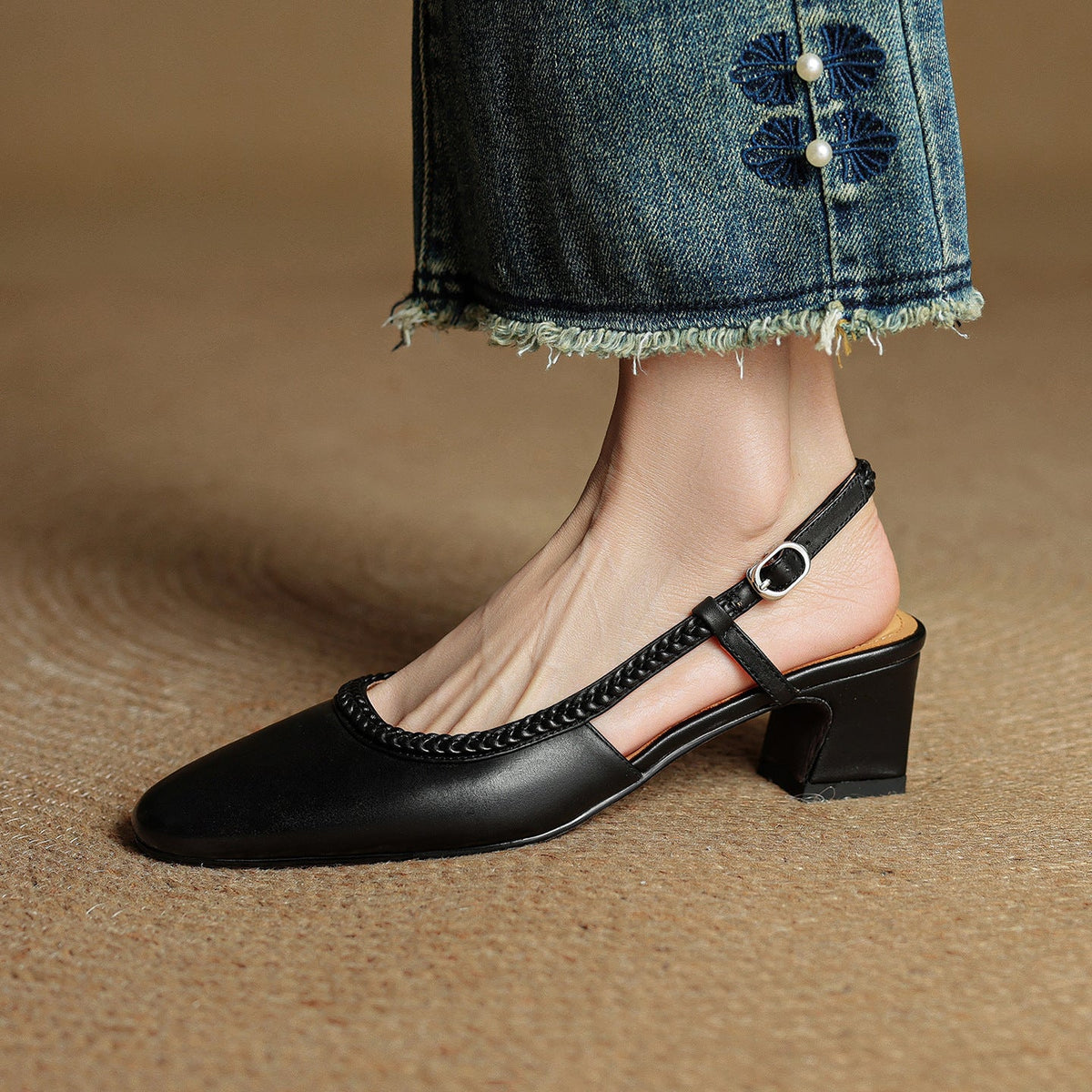Tacones Bella de cuero genuino
