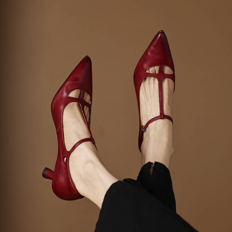 Tacchi Lucia in vera pelle