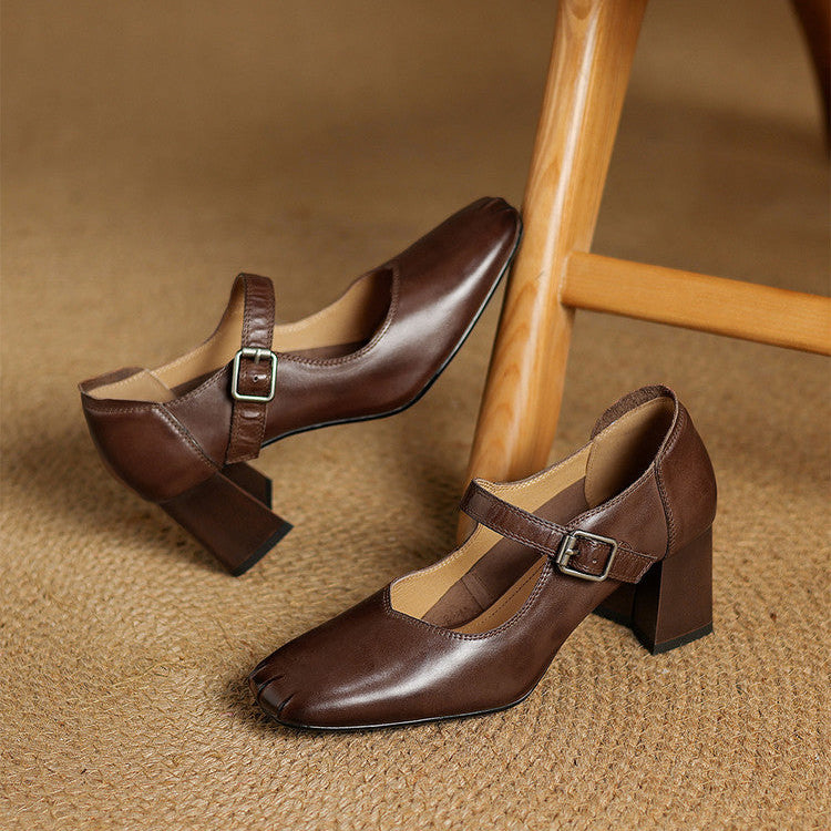 Tacchi Cira in vera pelle