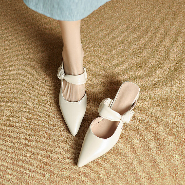 Mules de piel Noressa