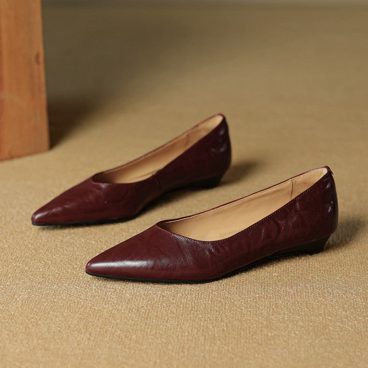 Scarpe basse Fauna in vera pelle