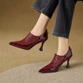 Tacones Evara de cuero genuino