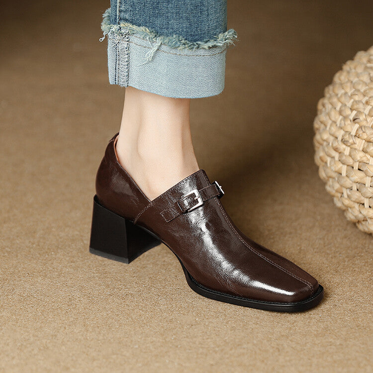 Ekra Genuine Leather Heels