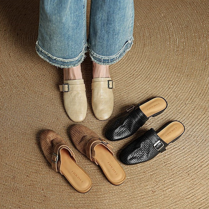 Mules Cassie in vera pelle