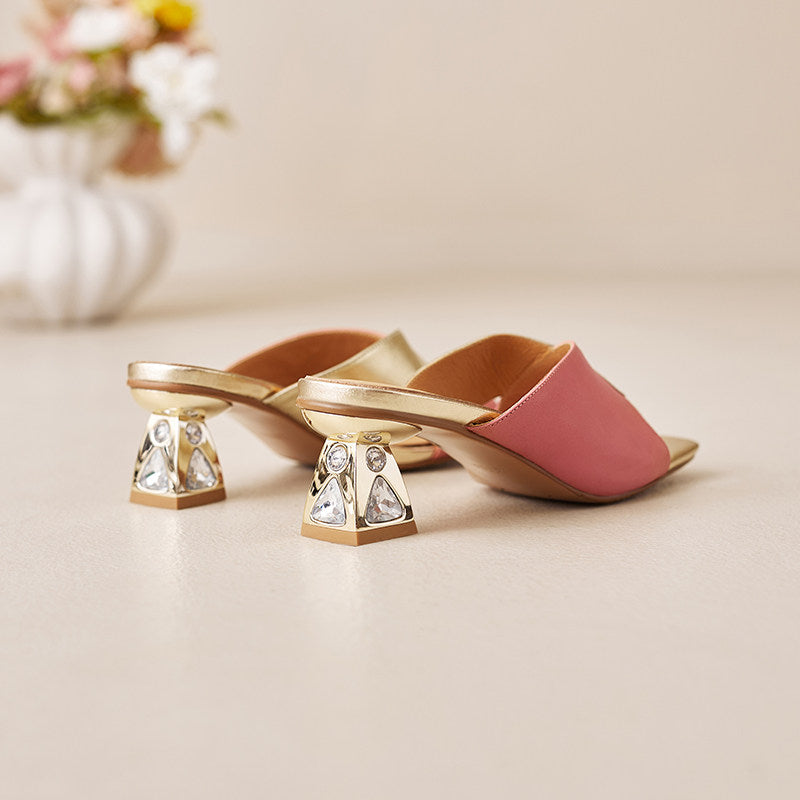 Tacones Opaline de cuero genuino